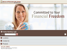 Tablet Screenshot of bankofwesternoklahoma.com